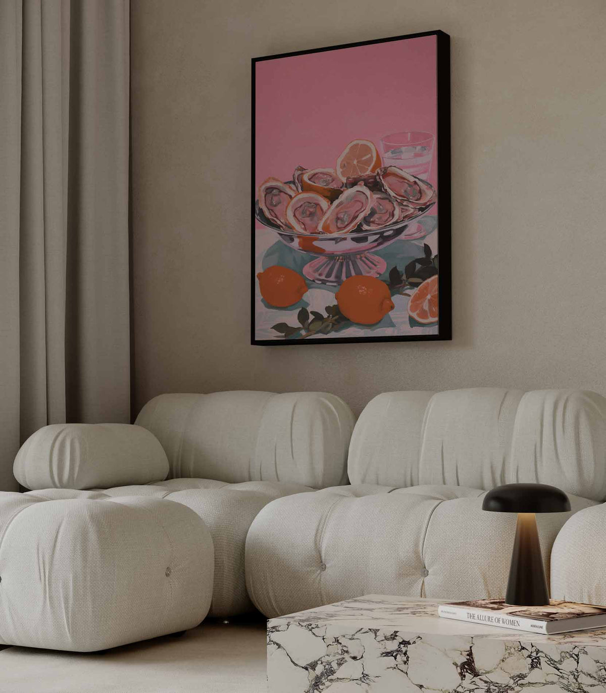 Kleurrijke Zeevruchtenverleiding – canvas kunstwerk als wanddecoratie