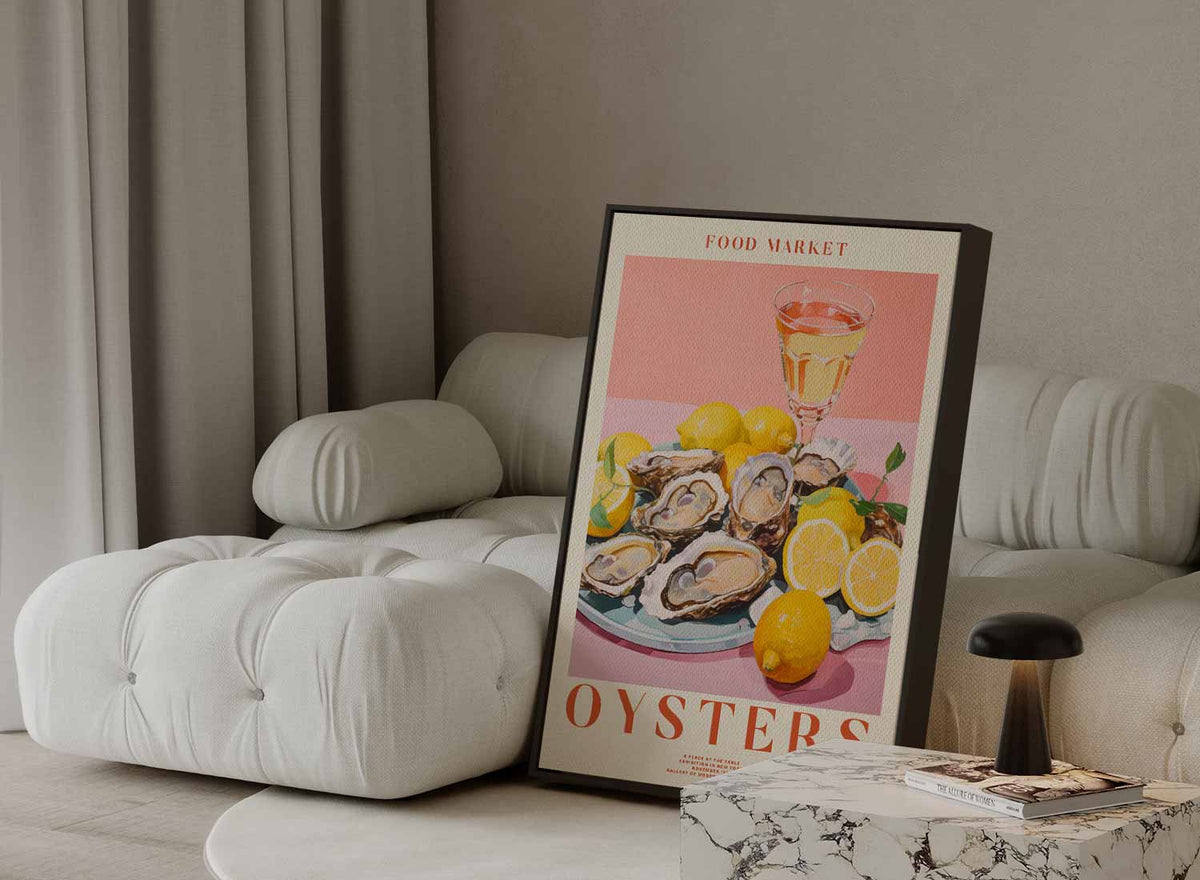 Oesterfeestje – dibond kunstwerk als wanddecoratie