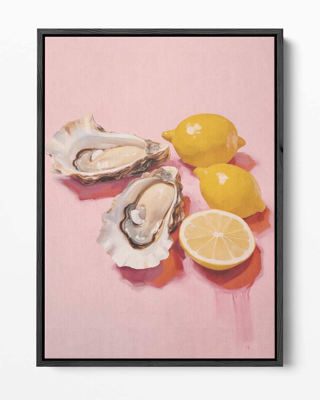 Verfrissende Oester en Citroen Compositie – portret kunstwerk als wanddecoratie