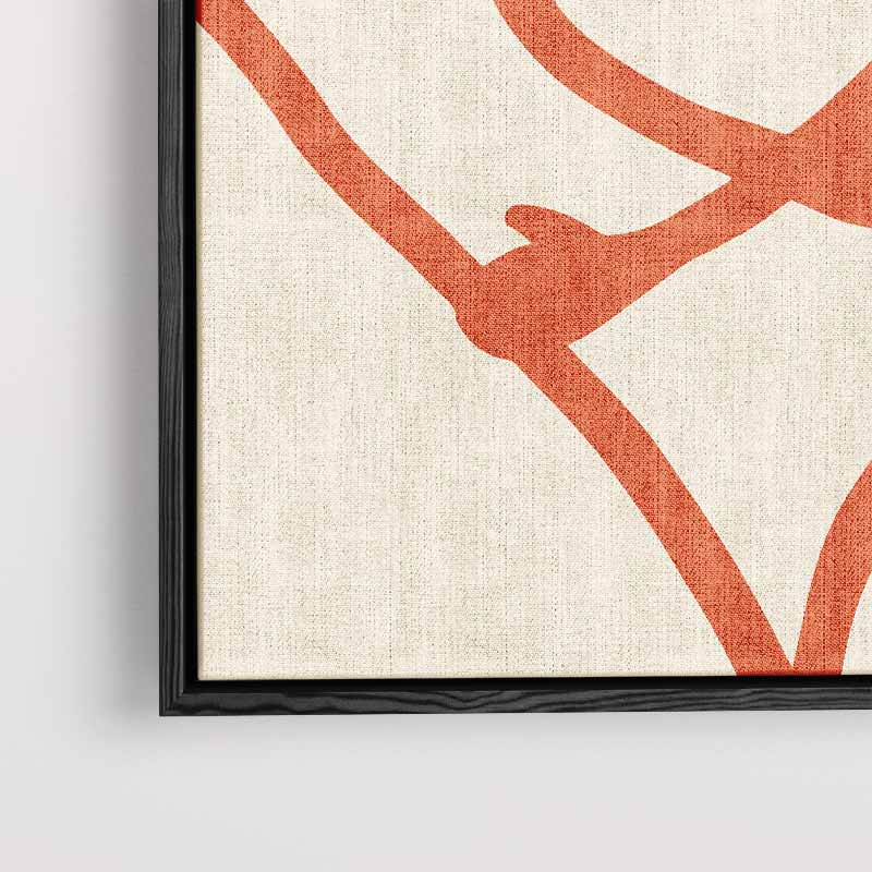 Vrolijke Hartjesknuffel – canvas wanddecoratie in portret formaat