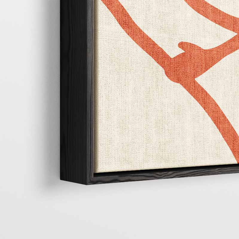 Vrolijke Hartjesknuffel – kunstwerk met zwarte baklijst