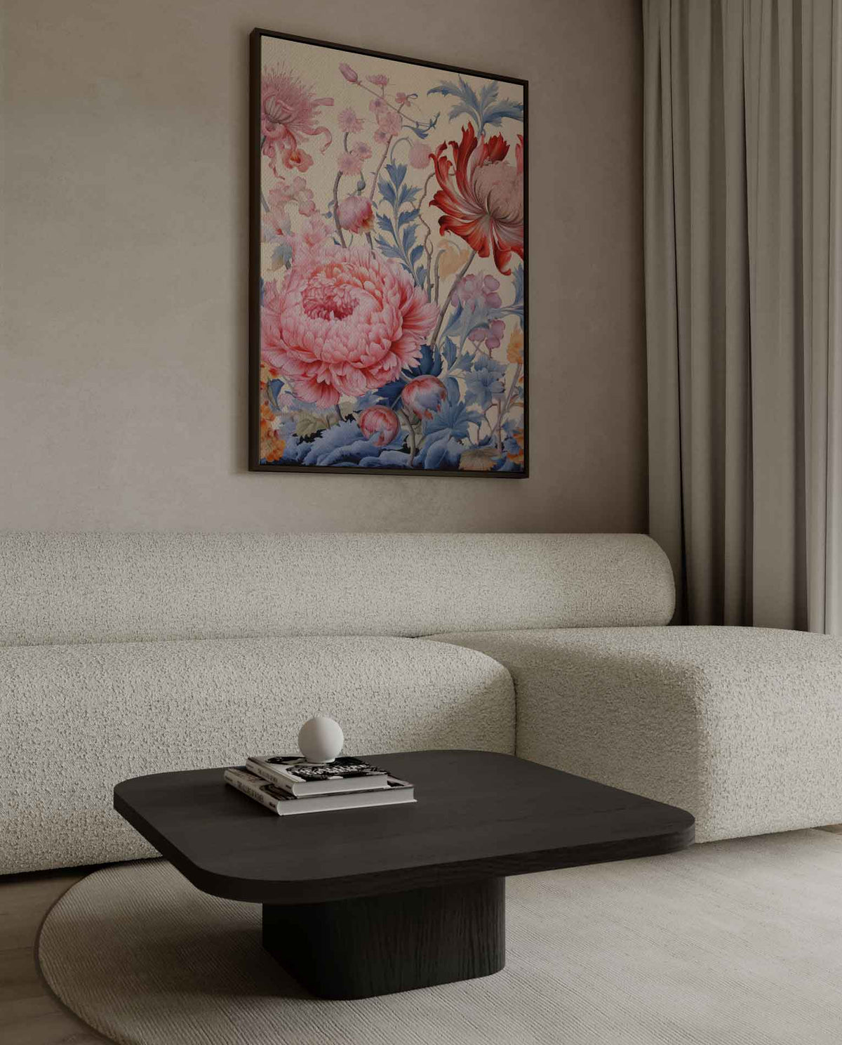Bloemenexplosie in Volle Bloei – canvas kunstwerk als wanddecoratie