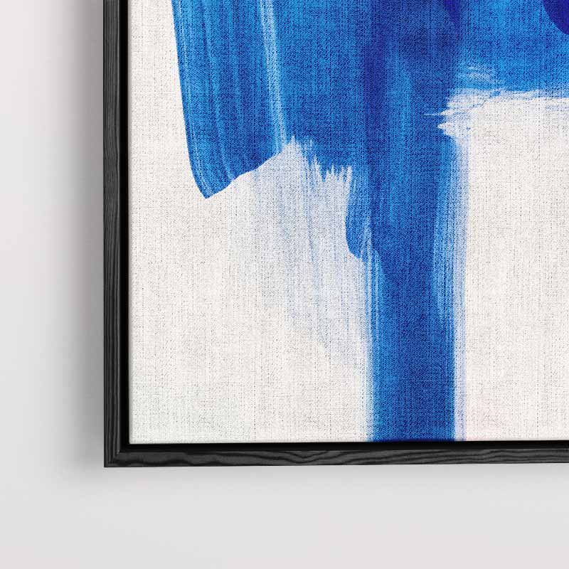 Blauwe Expeditie – canvas wanddecoratie in portret formaat