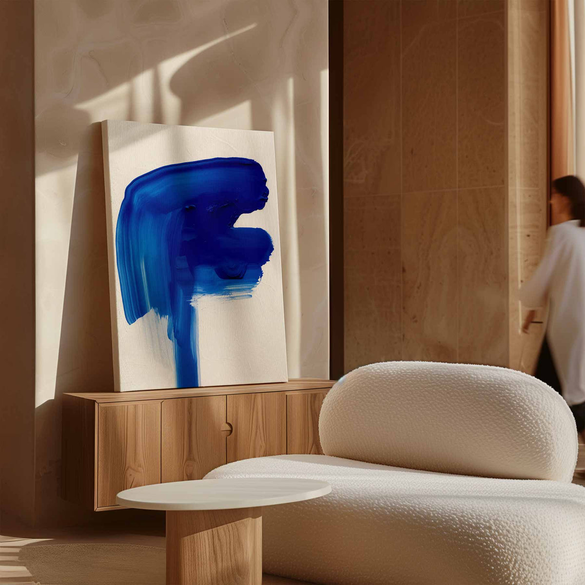 Blauwe Expeditie – canvas kunstwerk als wanddecoratie