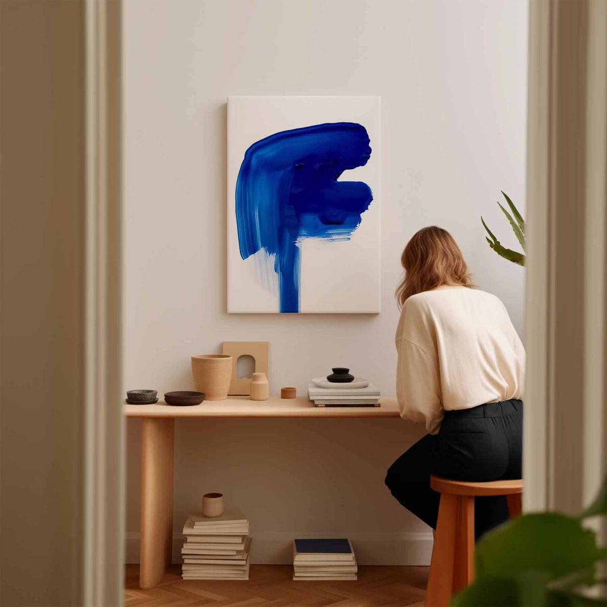 Blauwe Expeditie – dibond kunstwerk als wanddecoratie