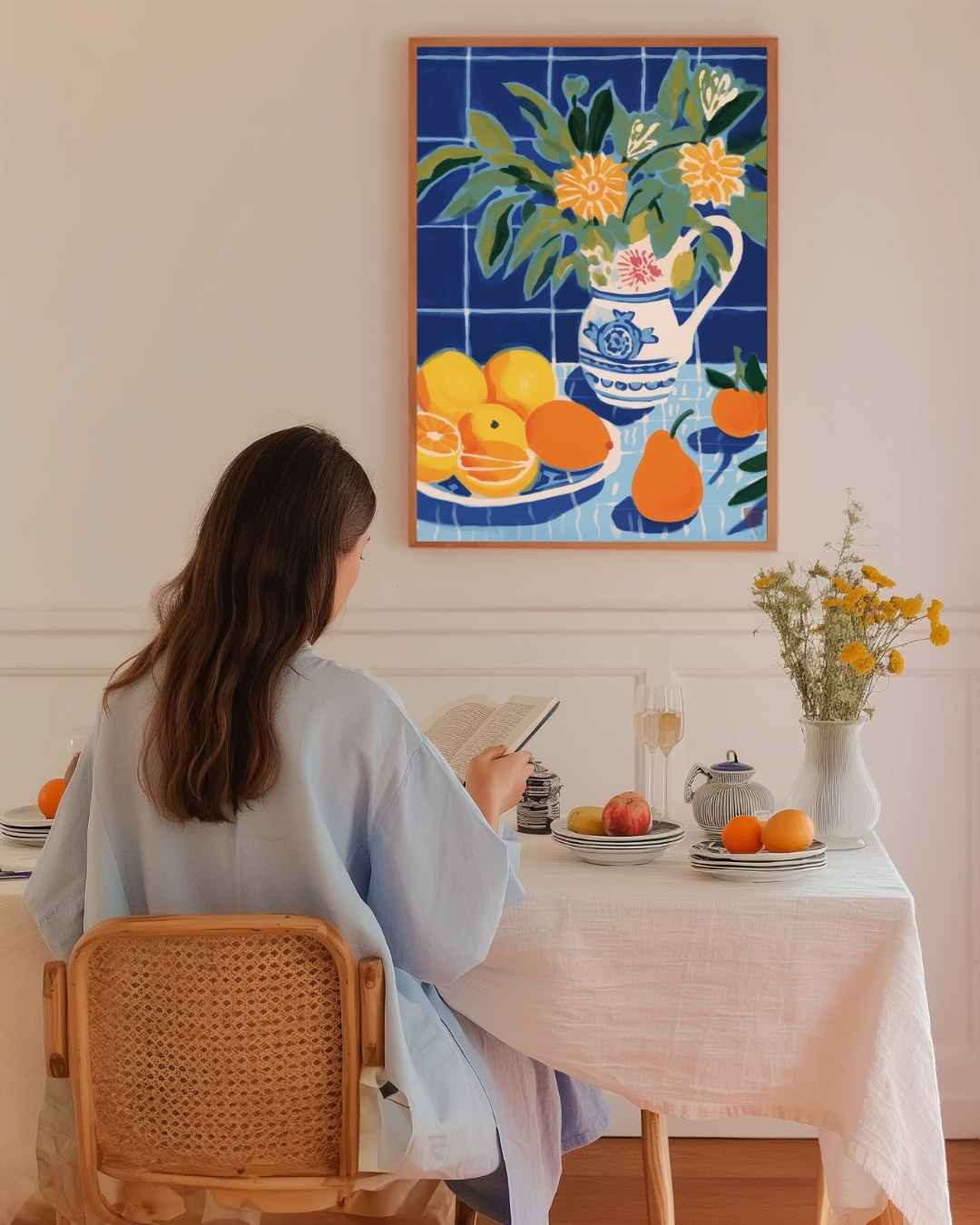 Vrolijke Vruchten Poster – staande poster voor modern interieur