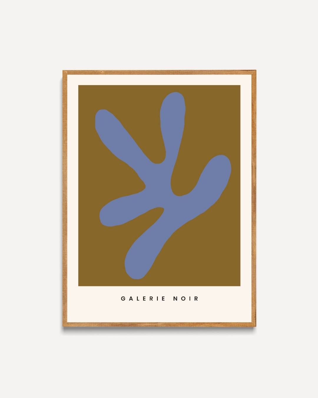 Blauwe vorm galerie noir Poster – portret poster als wanddecoratie