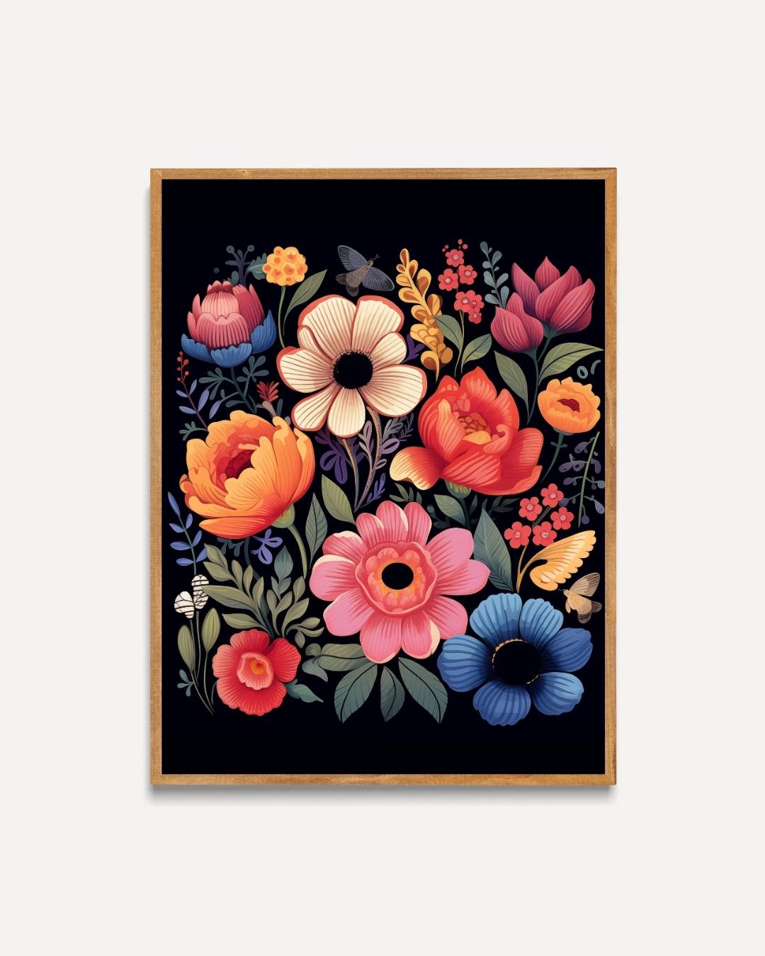 Bloemenpracht in volle bloei Poster – portret poster als wanddecoratie