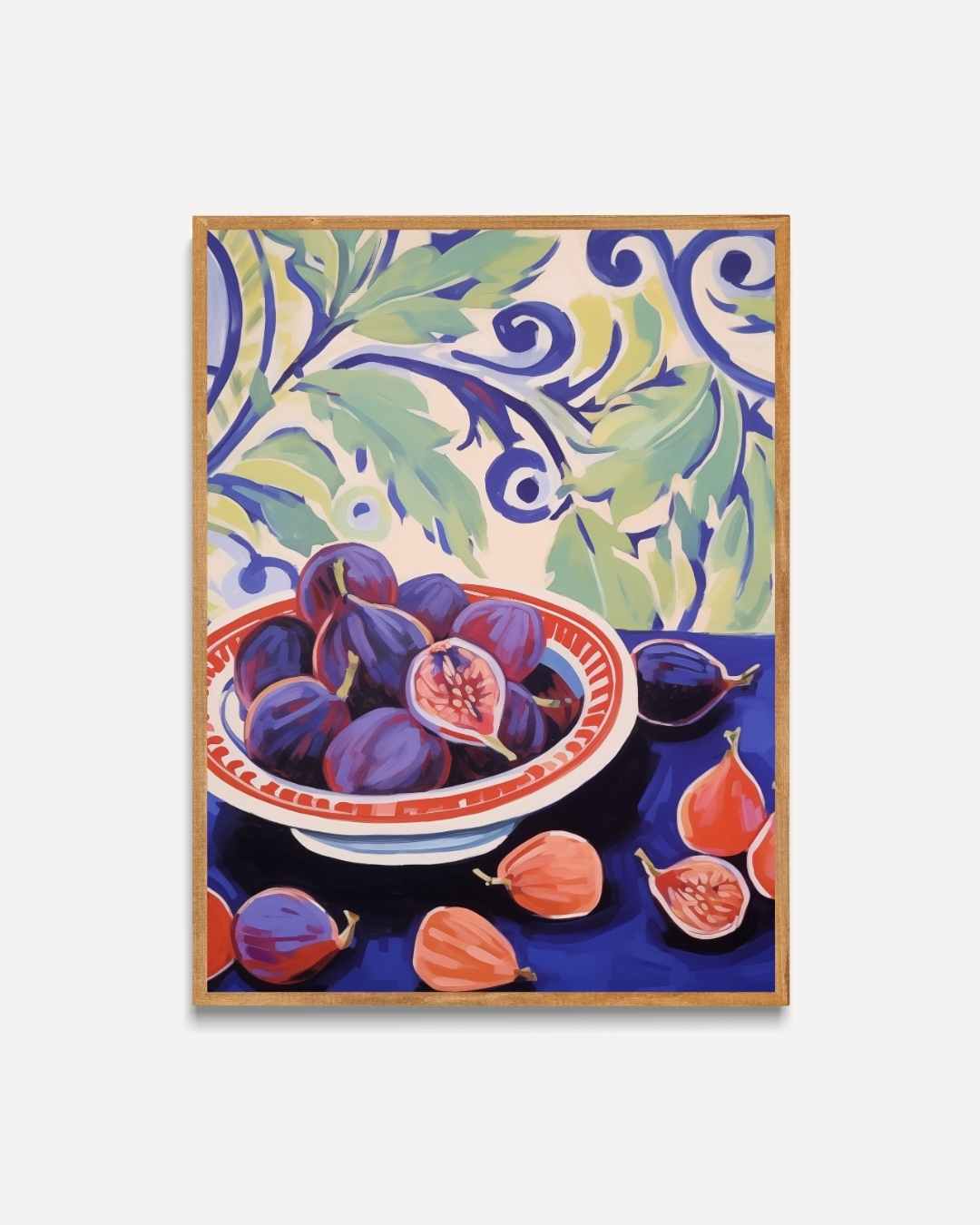 Fruitige Vijgen Illustratie Poster – portret poster als wanddecoratie