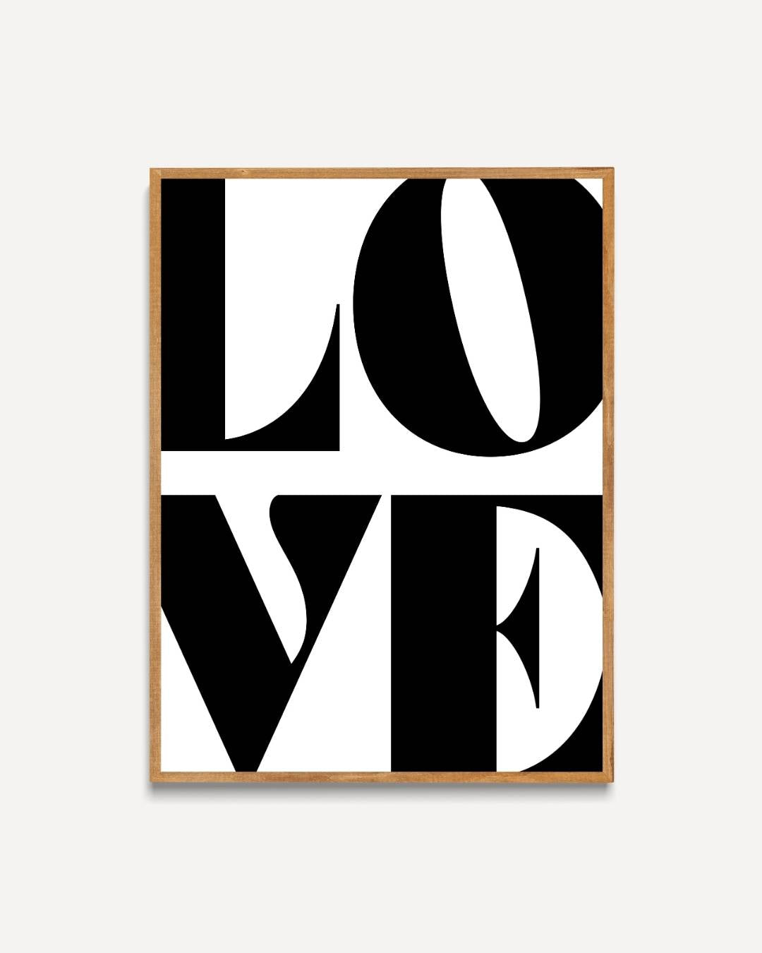 Love typografie Poster – portret poster als wanddecoratie