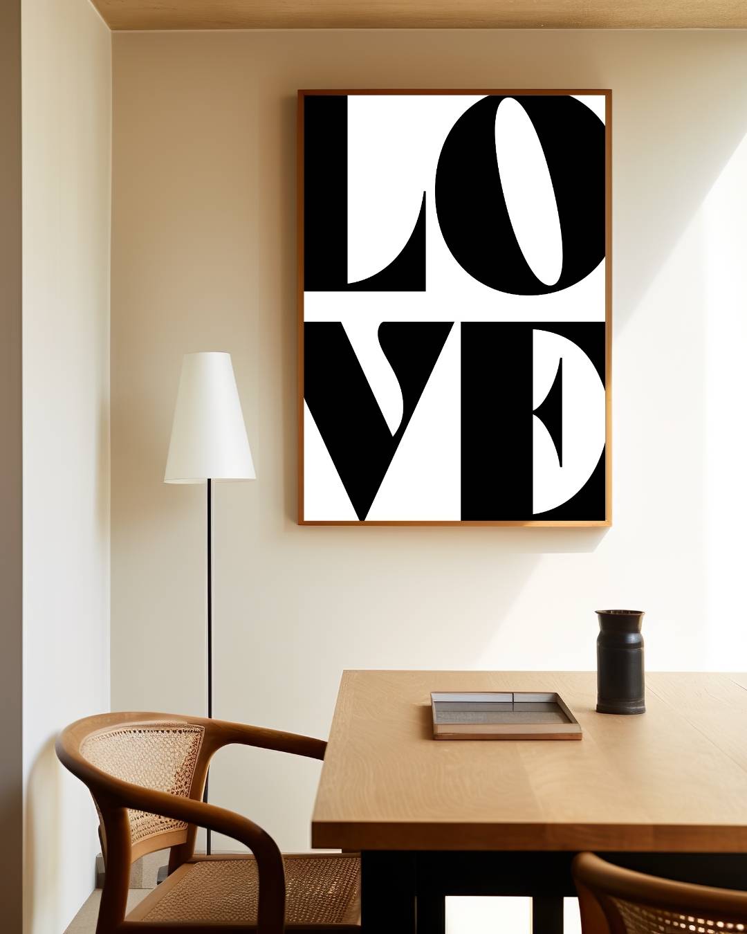 Love typografie Poster – staande poster voor modern interieur