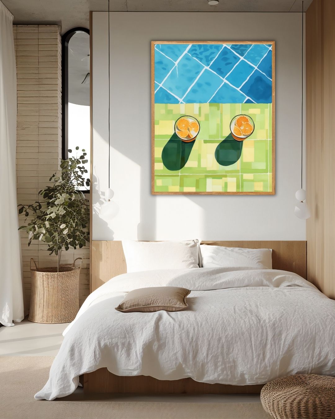 Verfrissende Zomer Poster – staande poster voor modern interieur
