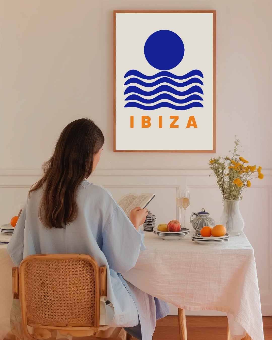 Ibiza Poster – staande poster voor modern interieur