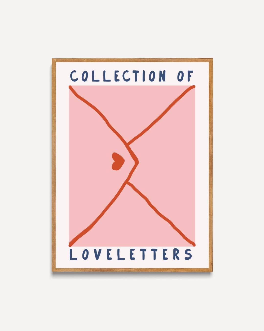 Collection of loveletters Poster – portret poster als wanddecoratie