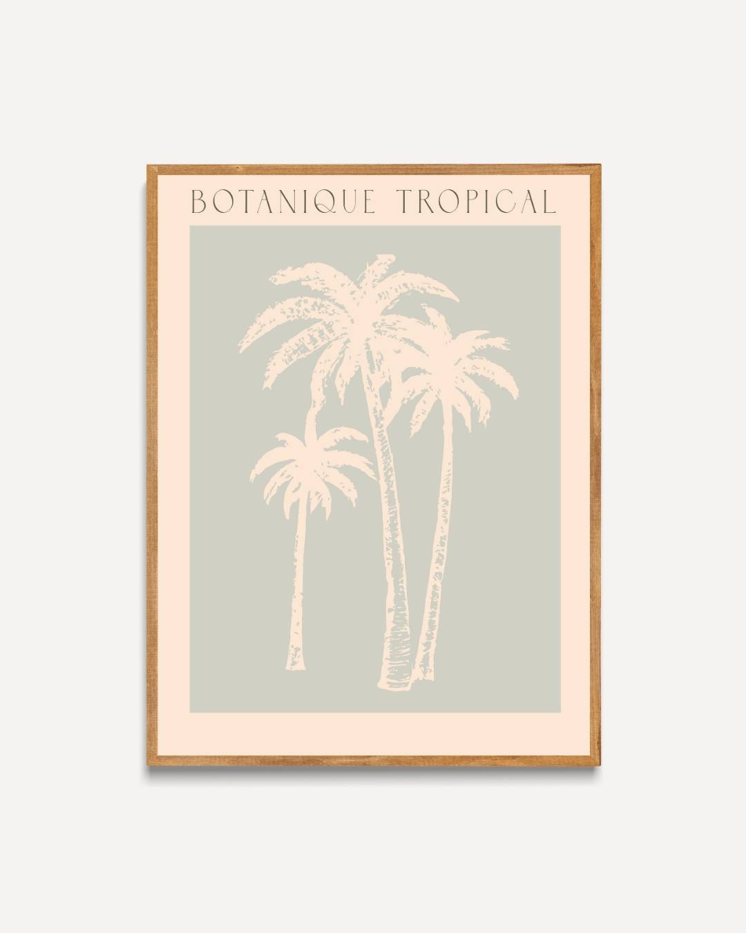 Vintage palmbomen Poster – portret poster als wanddecoratie