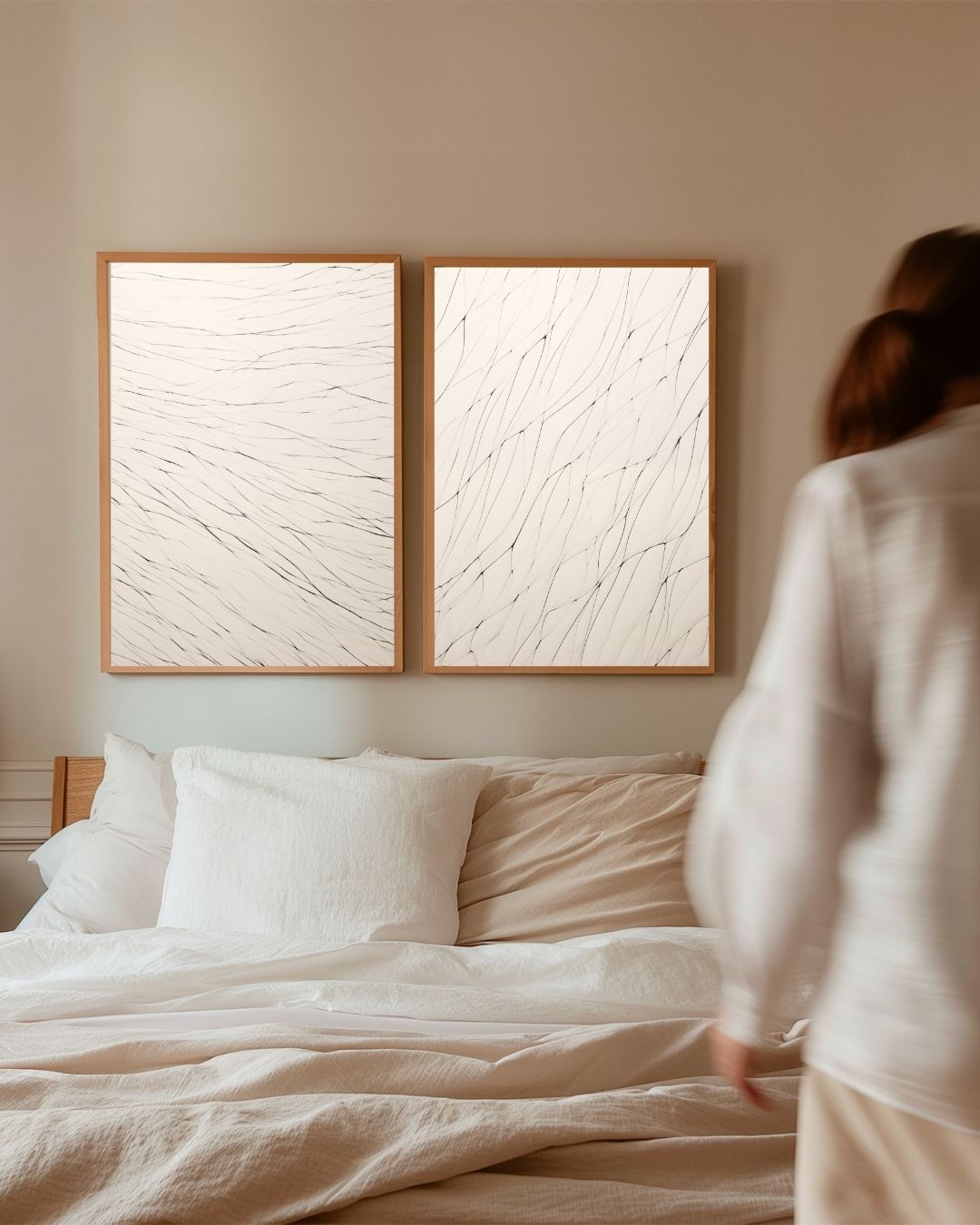 Minimalistische Lijnen Posterset – 2-luik posterset als wanddecoratie