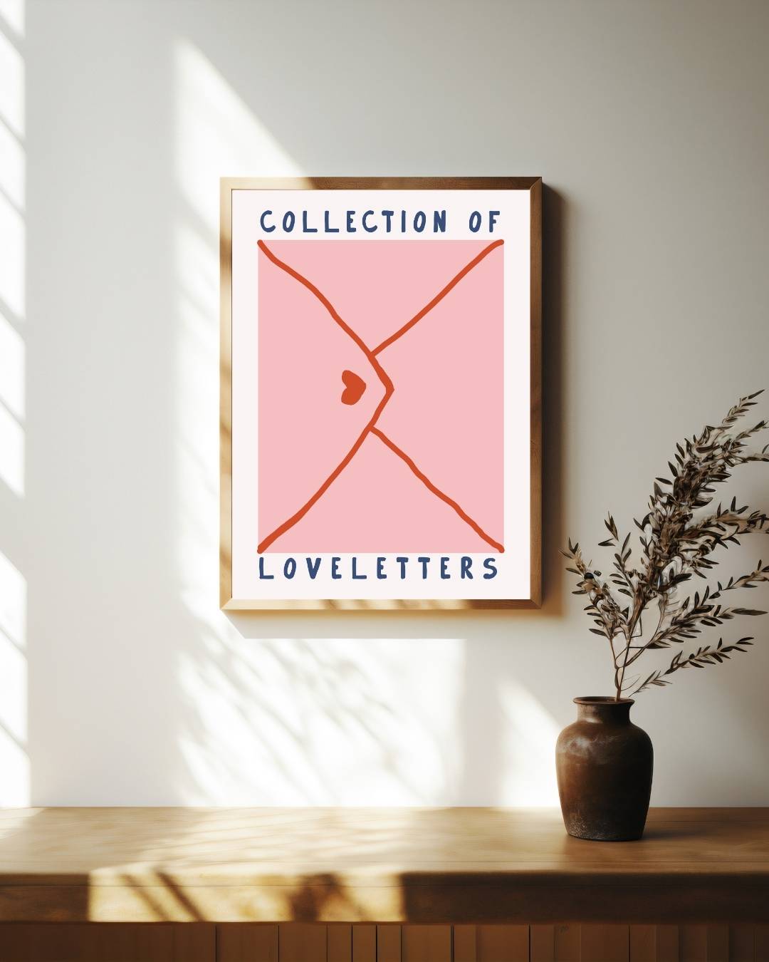 Collection of loveletters Poster – staande poster voor modern interieur