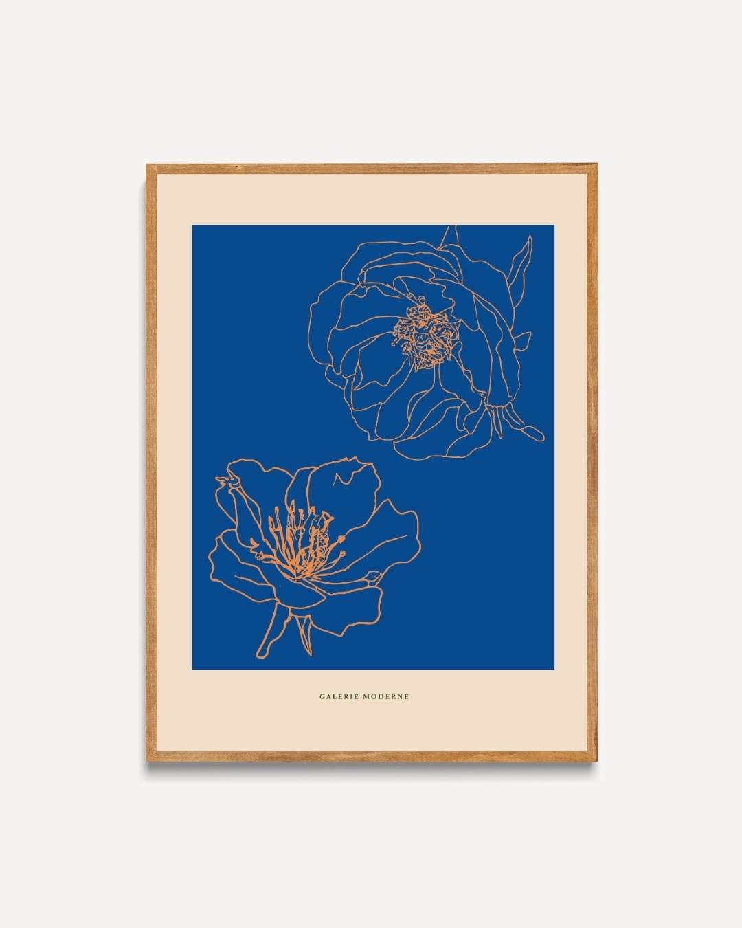 Twee bloemen Poster – portret poster als wanddecoratie