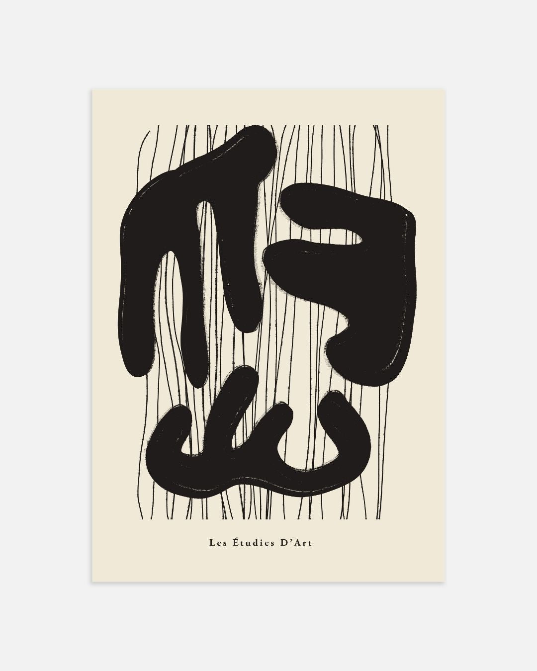 Abstracte vormen Posterset – tweedelige poster set voor modern interieur