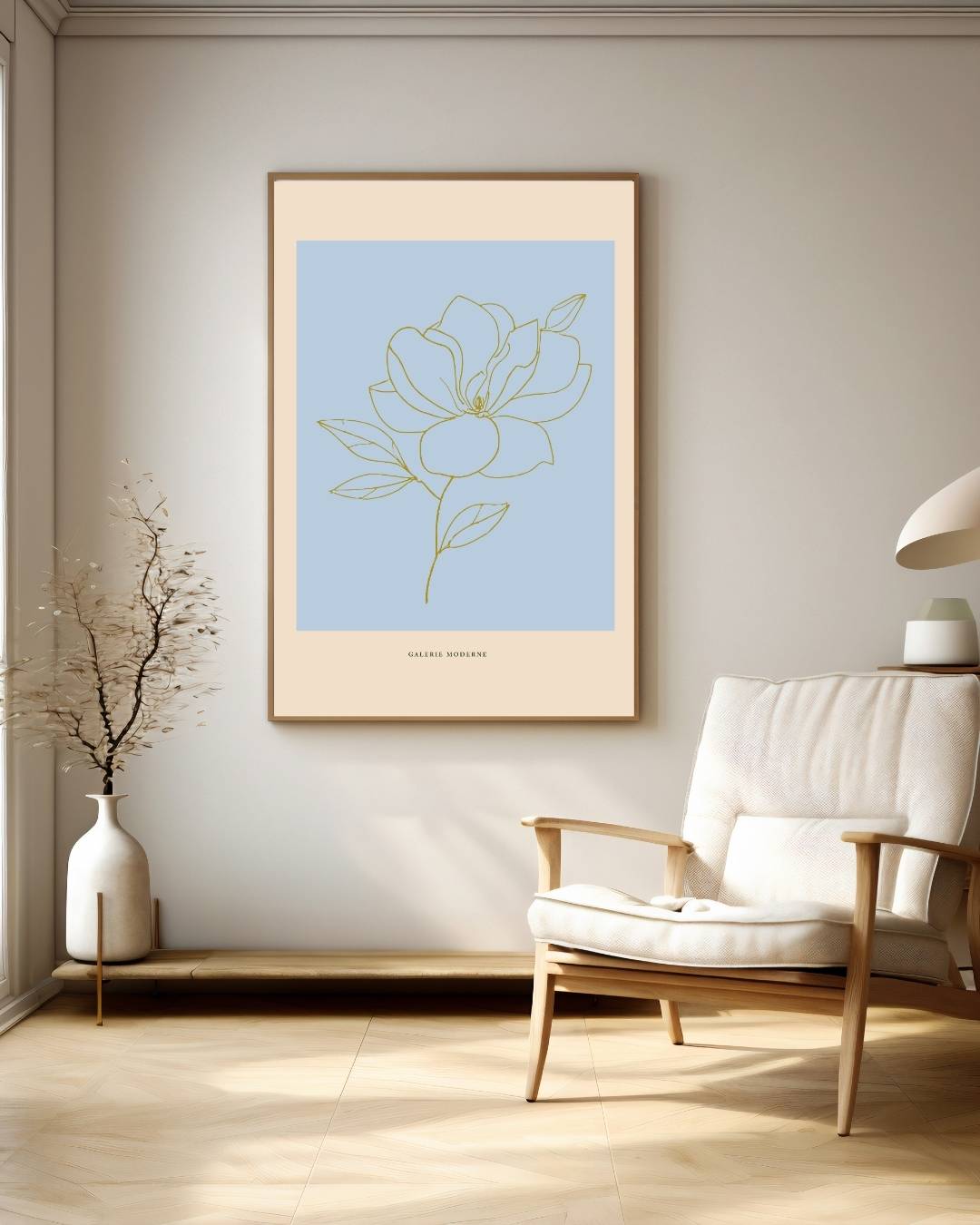Magnolia bloem Poster – staande poster voor modern interieur
