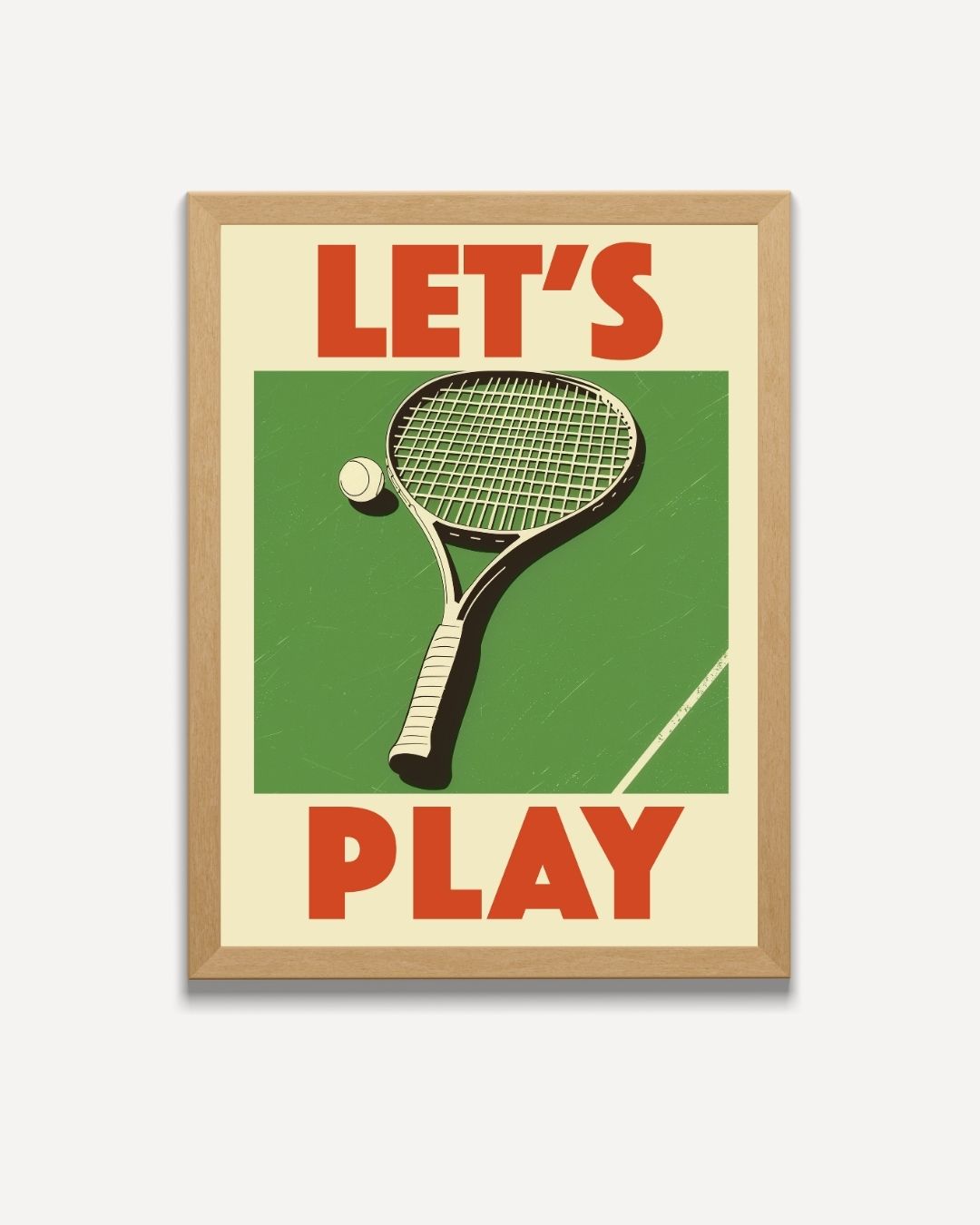 Tijd voor een Potje Tennis Poster – portret poster als wanddecoratie