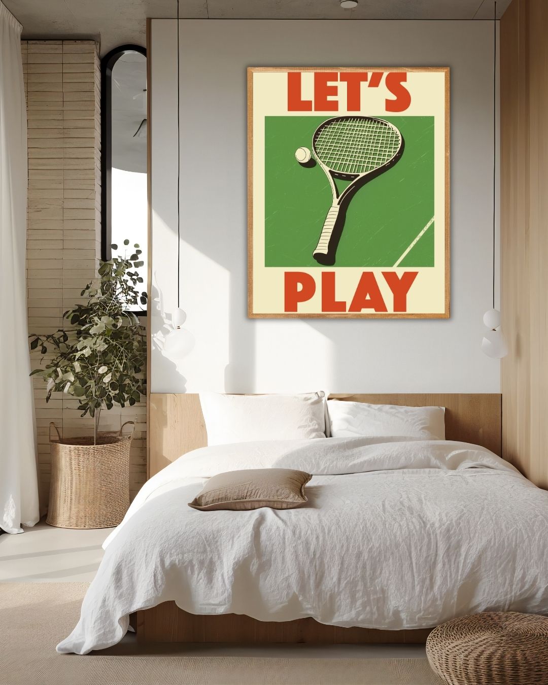 Tijd voor een Potje Tennis Poster – staande poster voor modern interieur