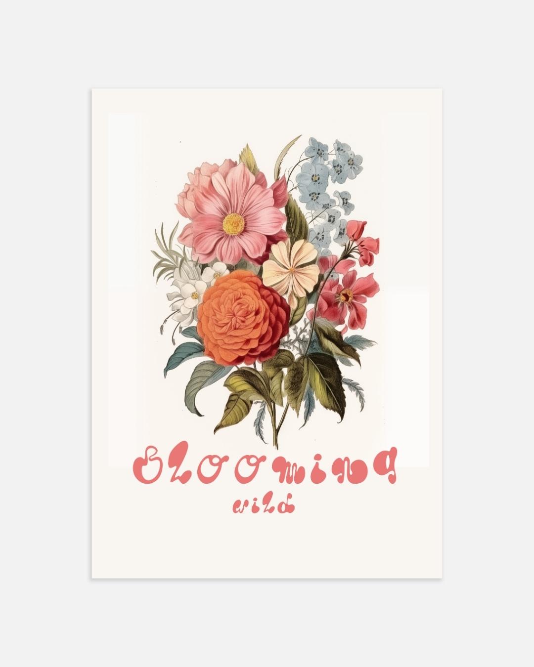 Blooming Wild Poster – portret wanddecoratie van WallArtistic