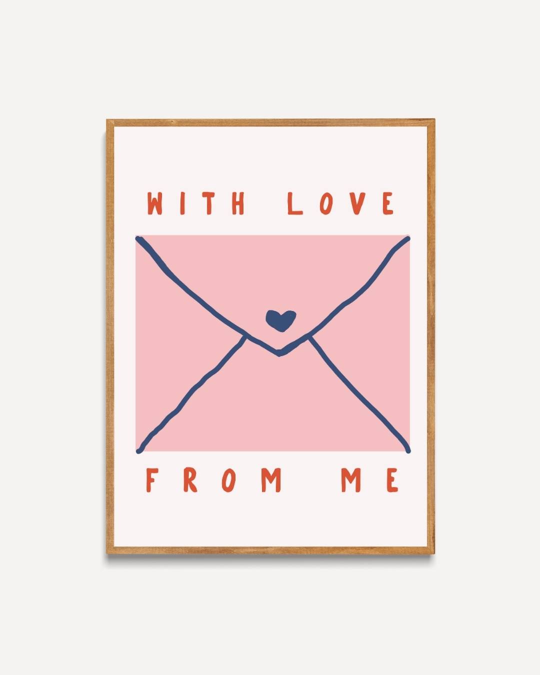 With love from me Poster – portret poster als wanddecoratie
