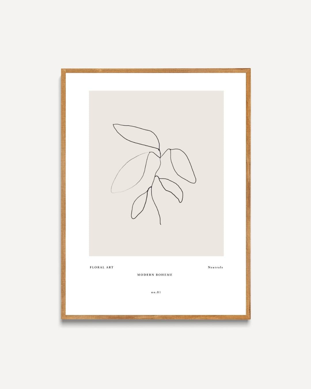 Botanische bloemen Poster – portret poster als wanddecoratie
