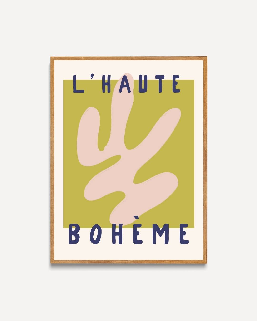 Zachte beige vorm L'Haute Bohème Poster – portret poster als wanddecoratie
