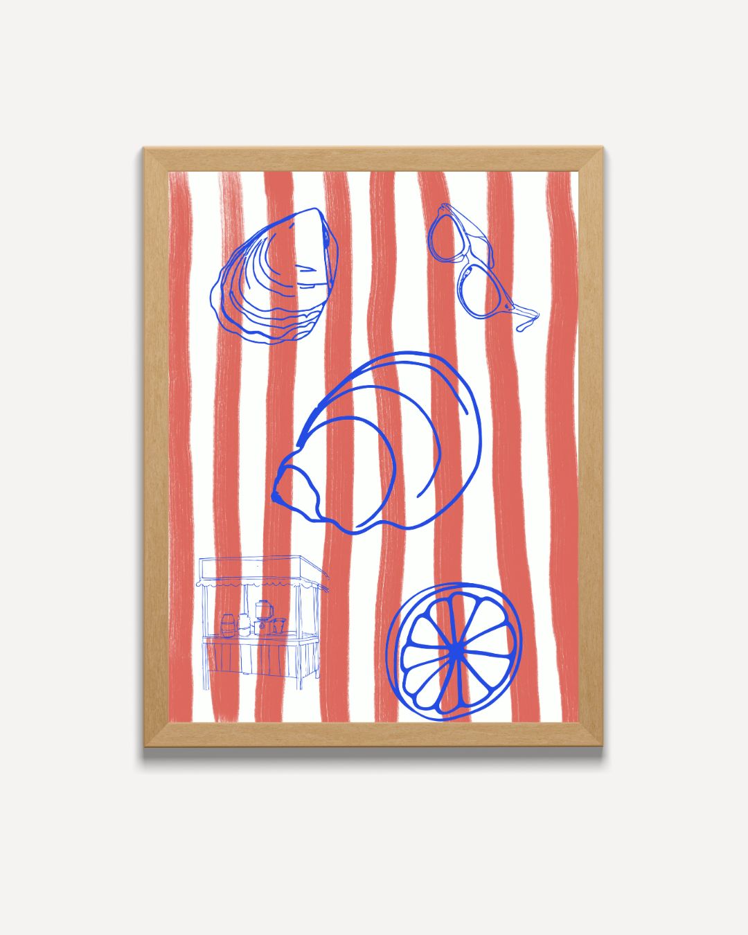 Marktleven Poster – portret poster als wanddecoratie