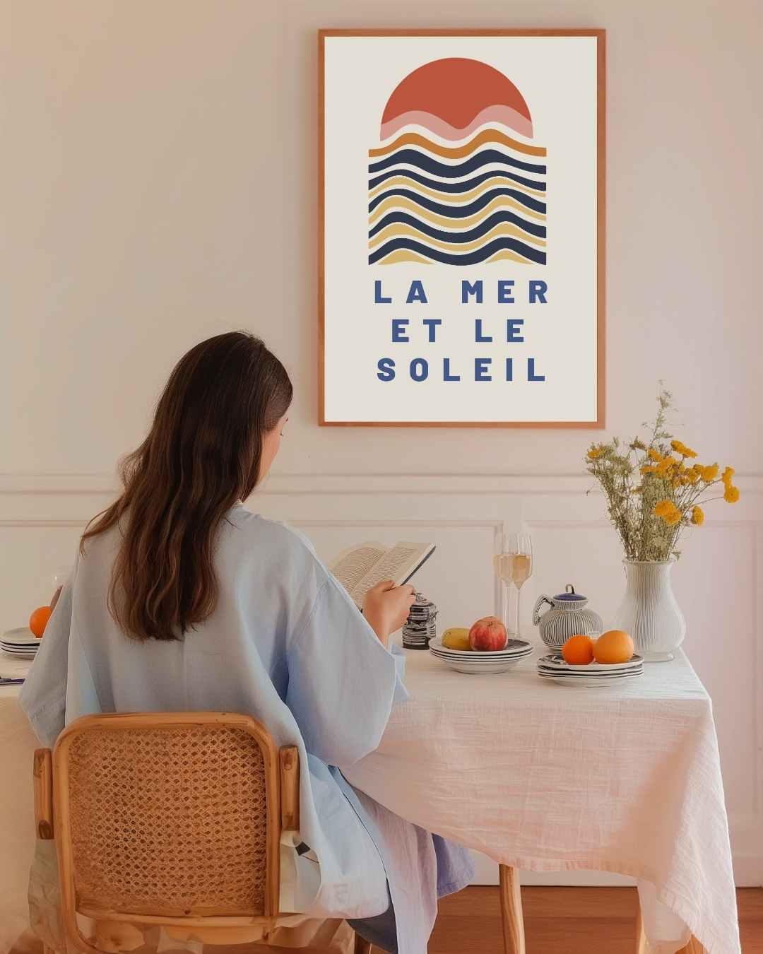 La Mer et le Soleil Poster – staande poster voor modern interieur
