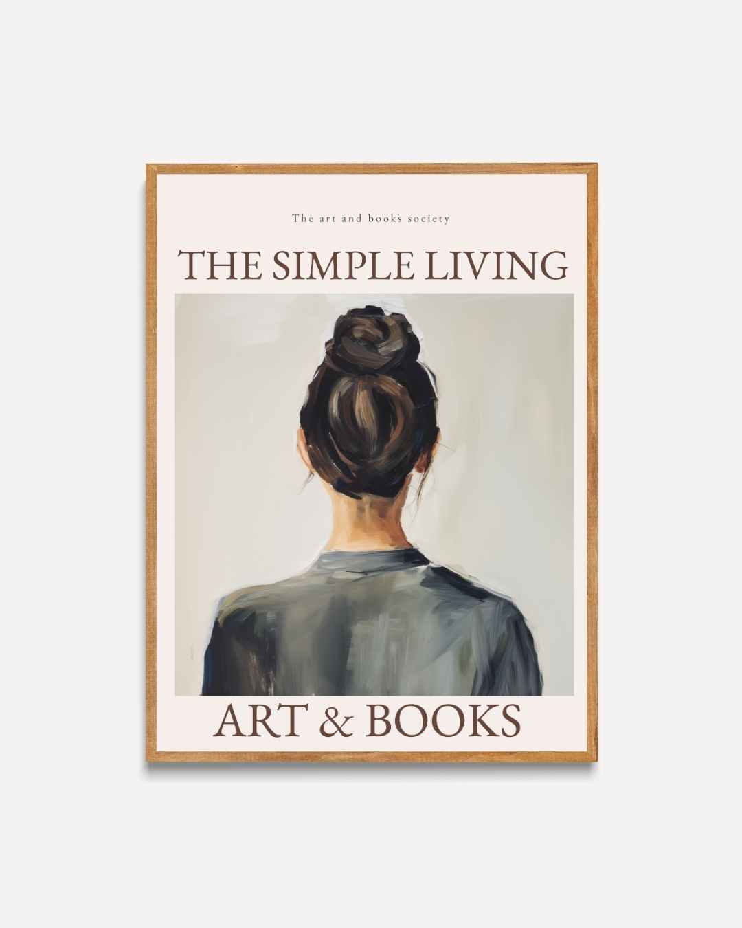 Eenvoudig Leven: Kunst en Boeken Poster – portret poster als wanddecoratie