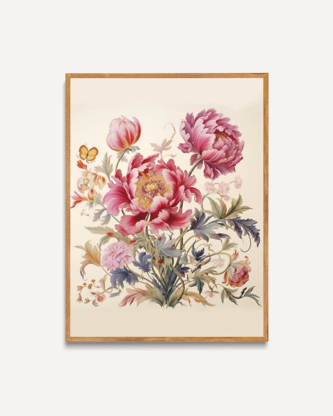 Klassieke botanische bloemen Poster – portret poster als wanddecoratie