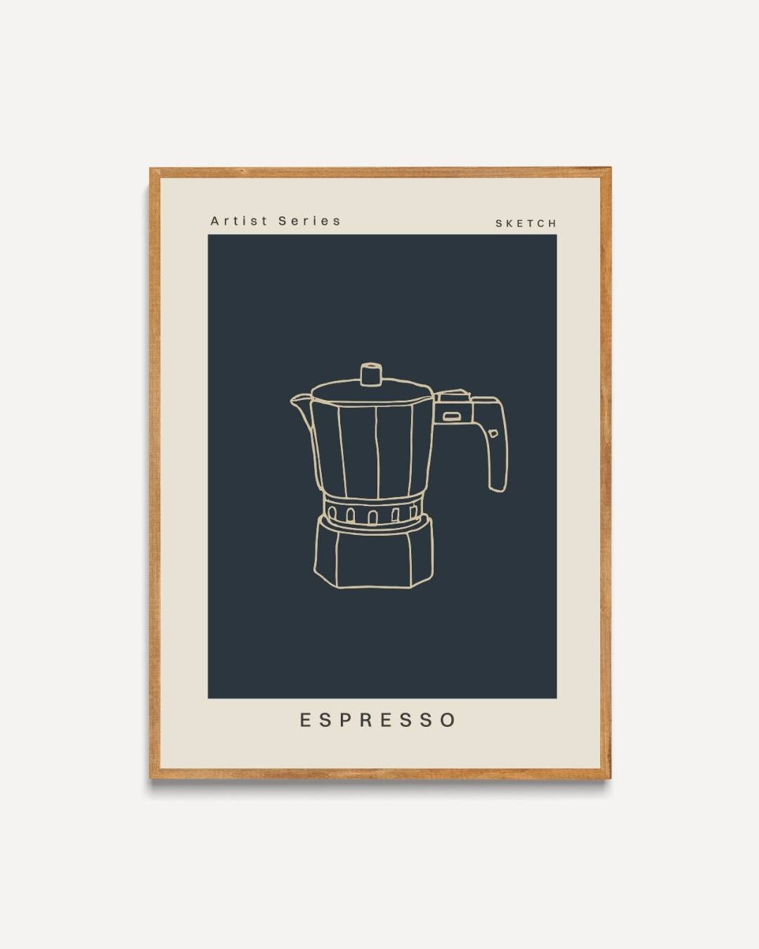 Espresso Poster – portret poster als wanddecoratie