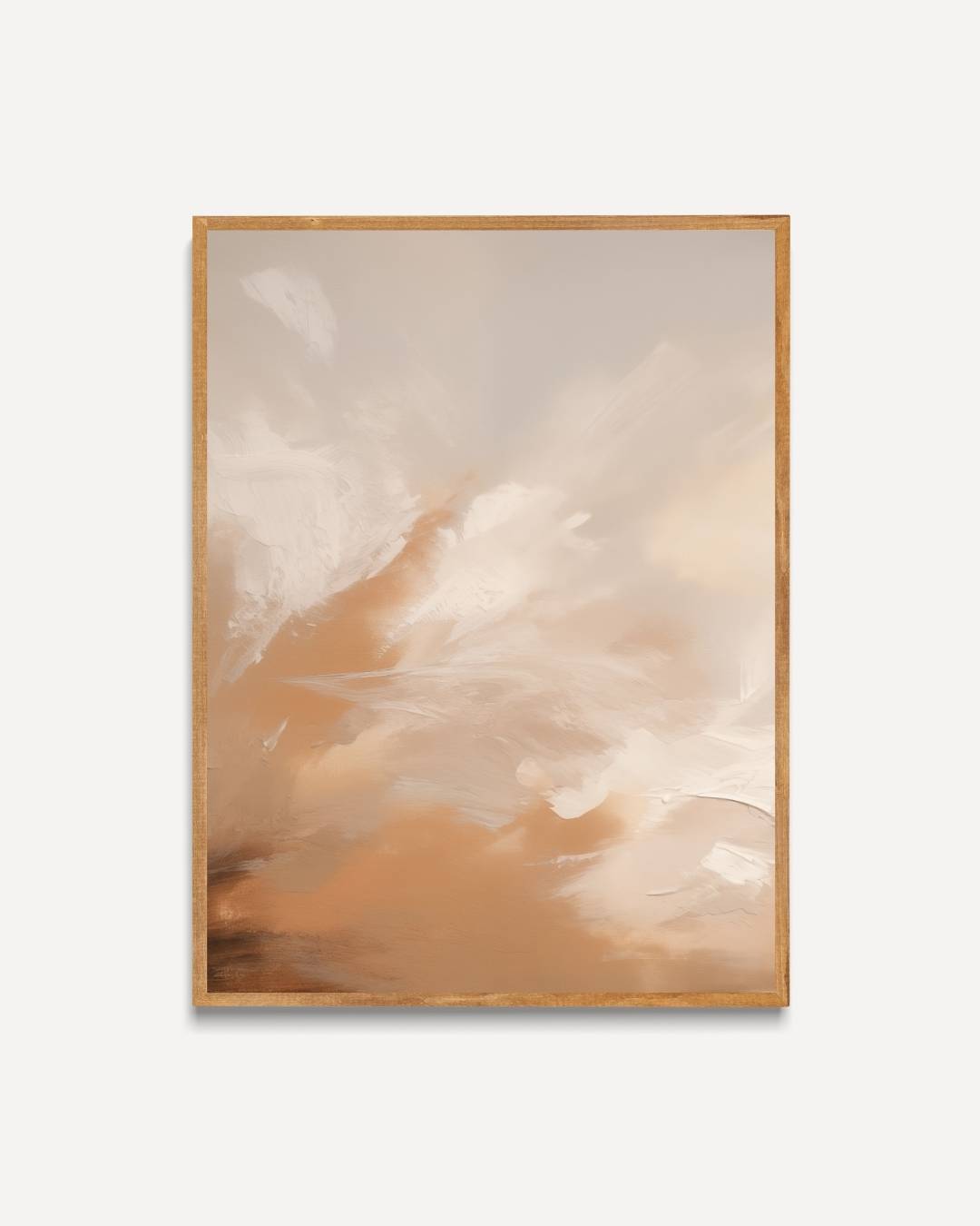 Warme abstracte tinten Poster – portret poster als wanddecoratie