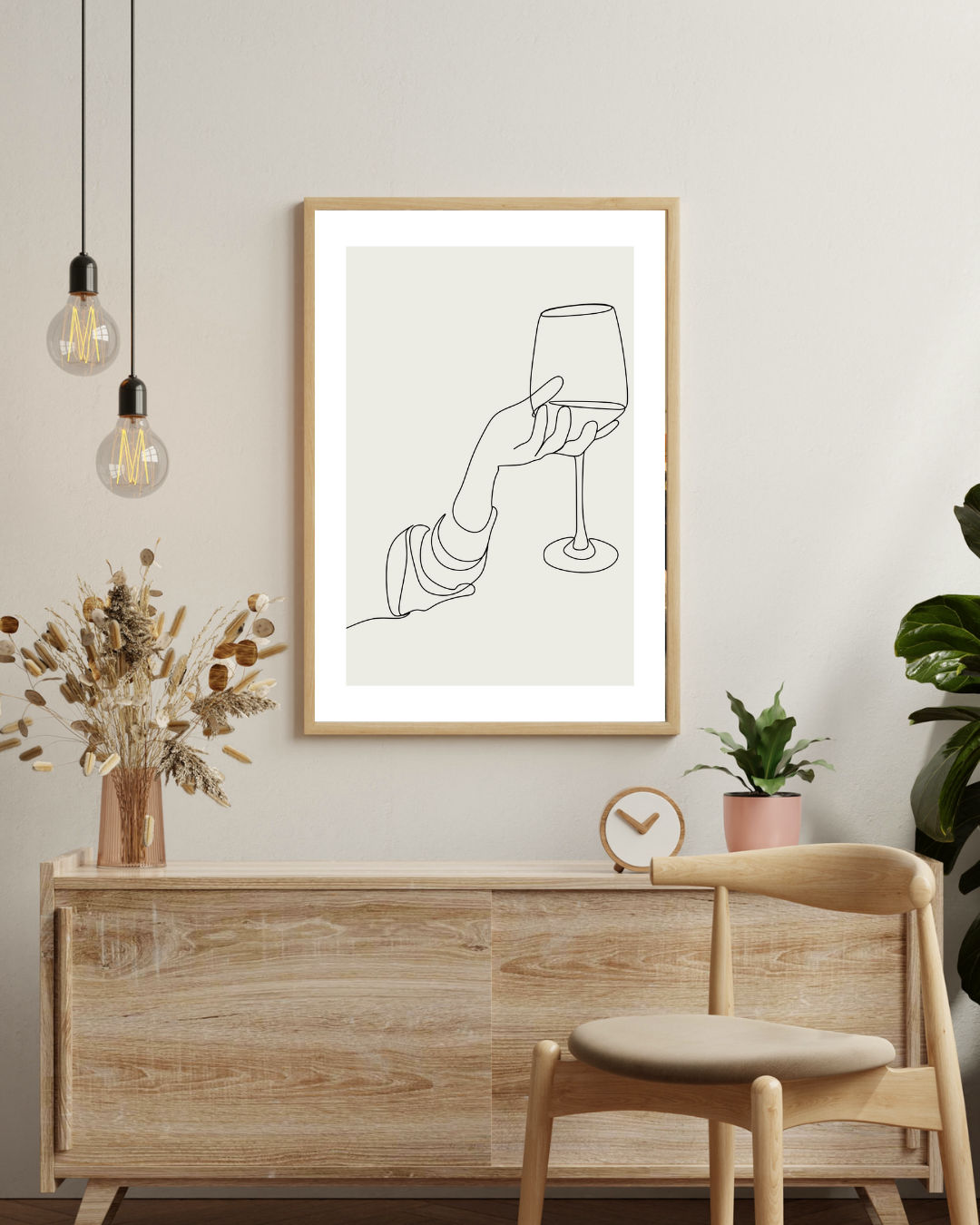 Wine Poster – staande poster voor modern interieur
