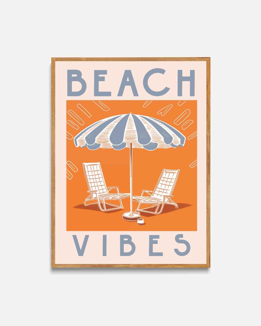 Beach Vibes Poster – portret poster als wanddecoratie