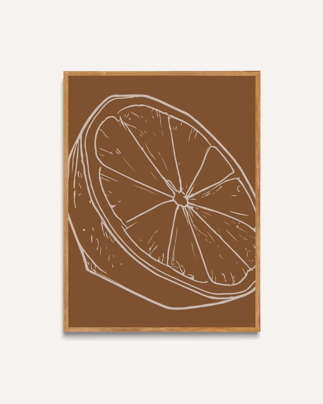 Orange slice Poster – portret poster als wanddecoratie