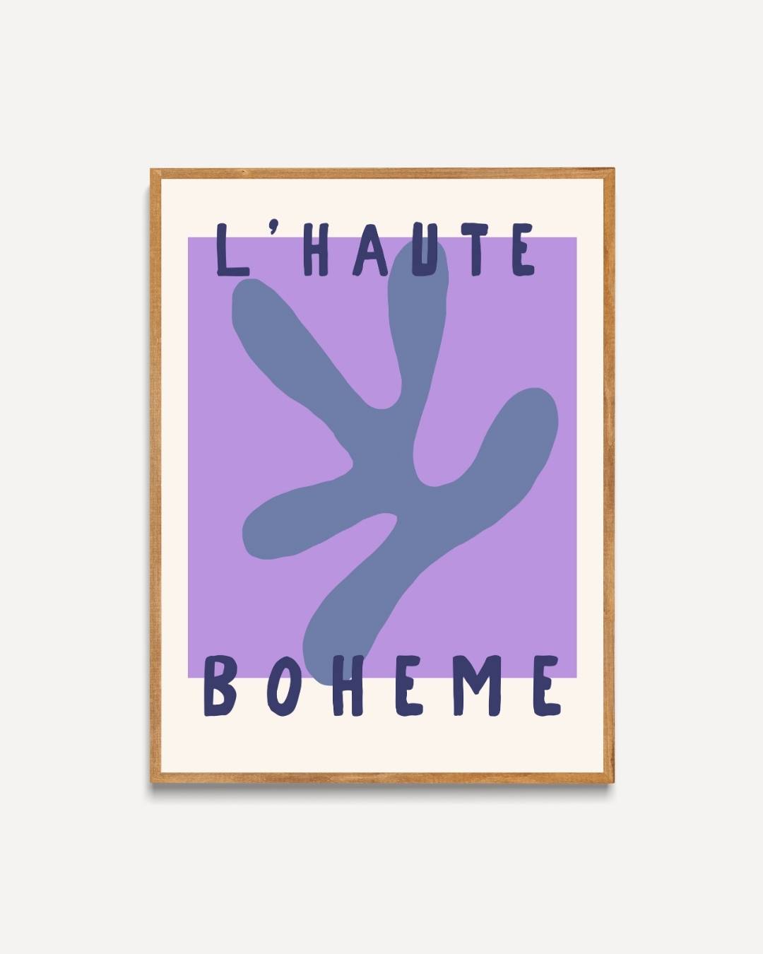 L'haute boheme poster – portret poster als wanddecoratie