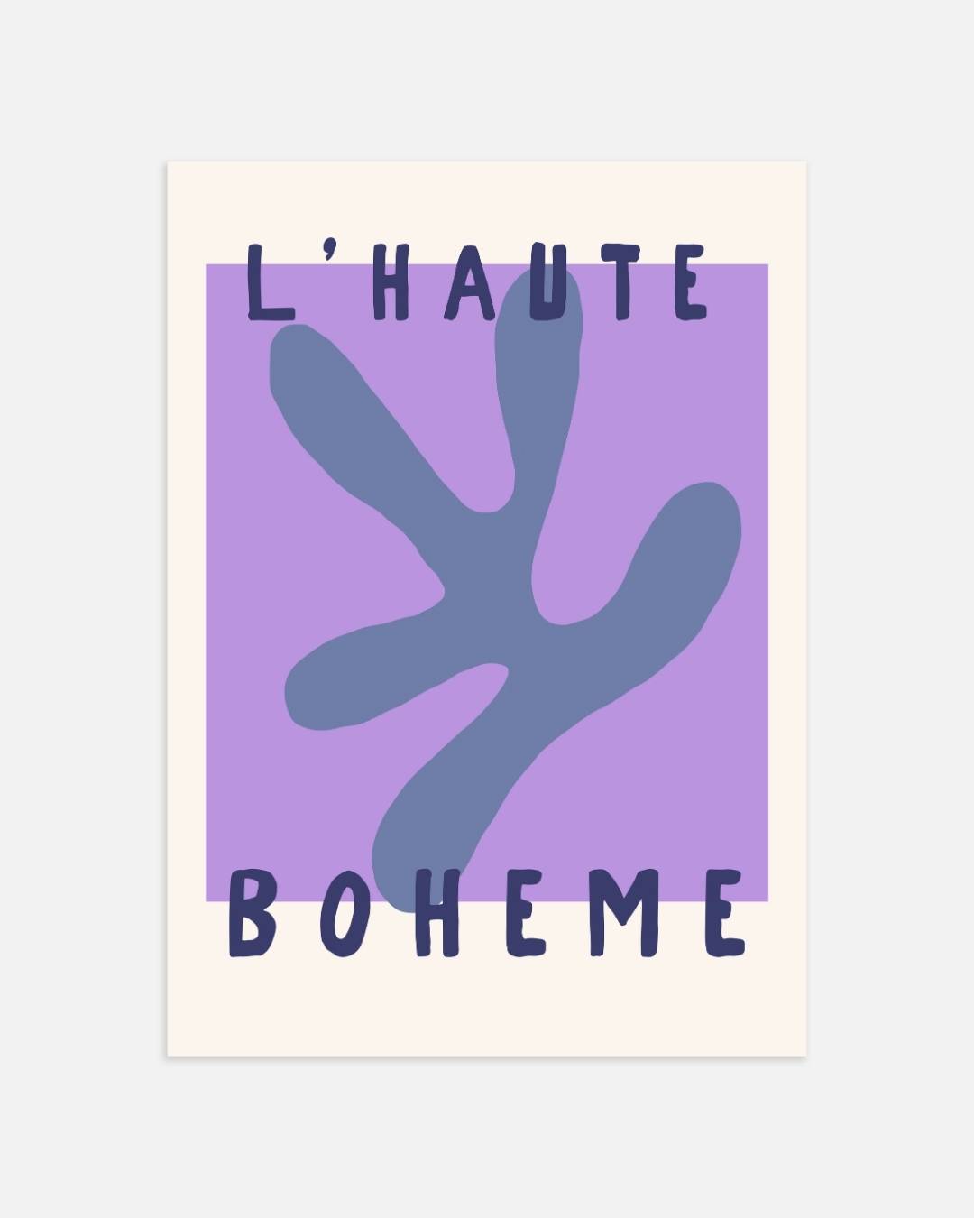 L'haute boheme poster – portret wanddecoratie van WallArtistic
