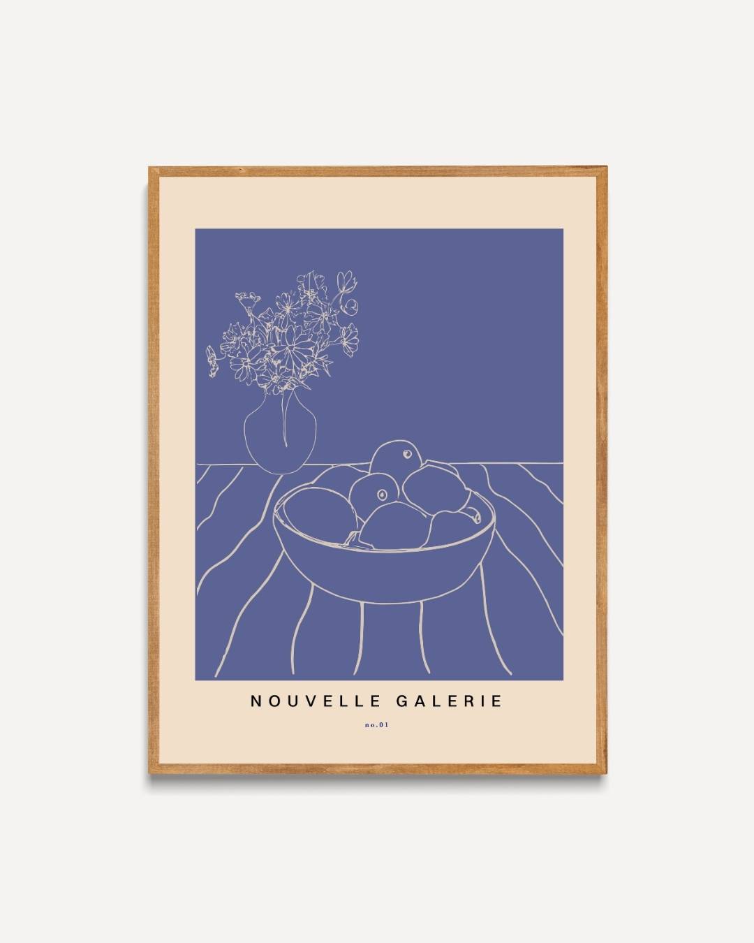 Stilleven met fruit en bloemen Poster – portret poster als wanddecoratie
