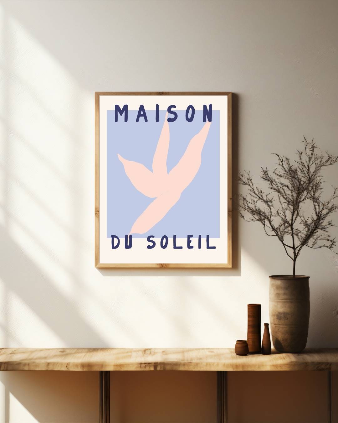 Maison du soleil Poster – staande poster voor modern interieur