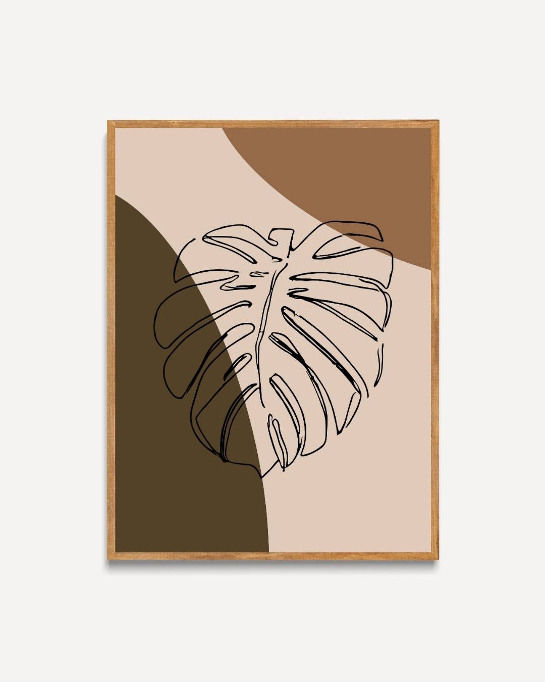 Tropische bladeren poster – portret poster als wanddecoratie