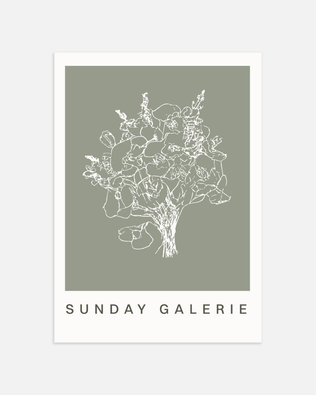 Sunday galerie bloemenpracht Poster Kunstwerk – portret wanddecoratie van WallArtistic