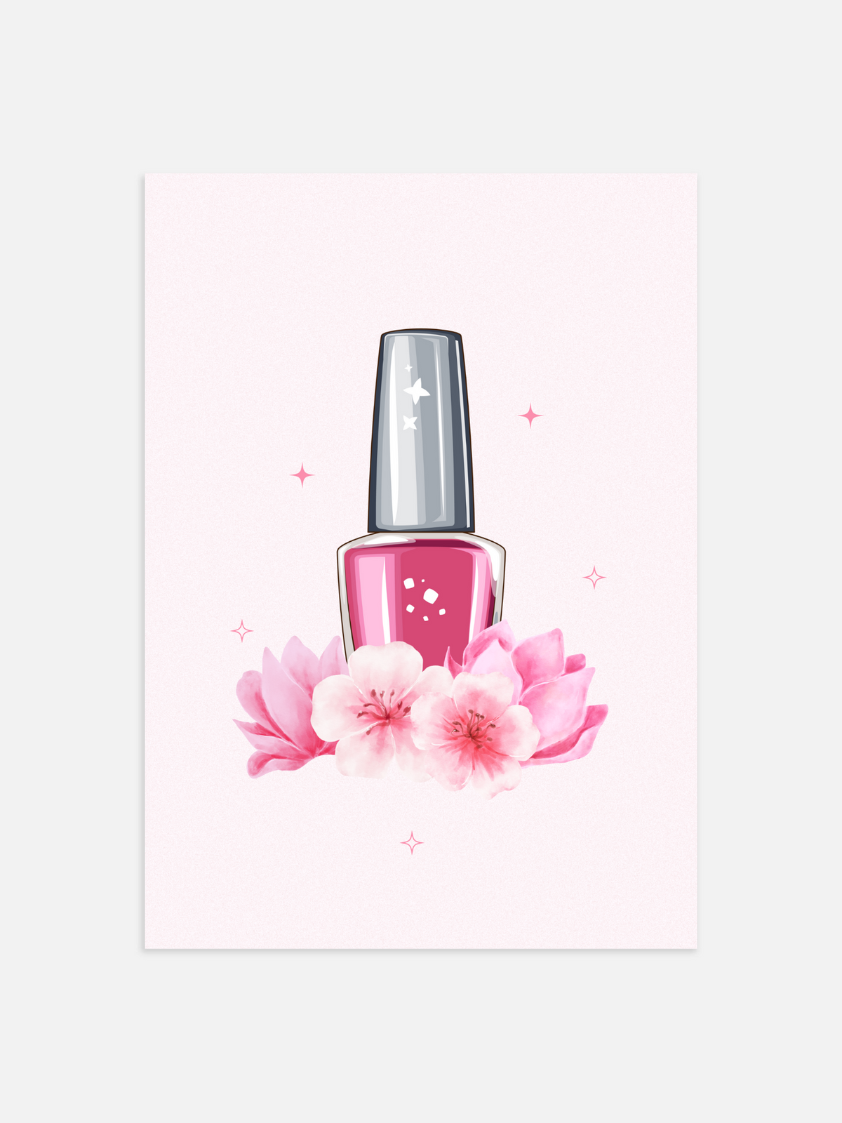 Nagellak Poster – portret poster als wanddecoratie