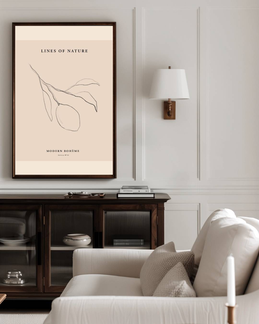 Lines of nature Poster – staande poster voor modern interieur