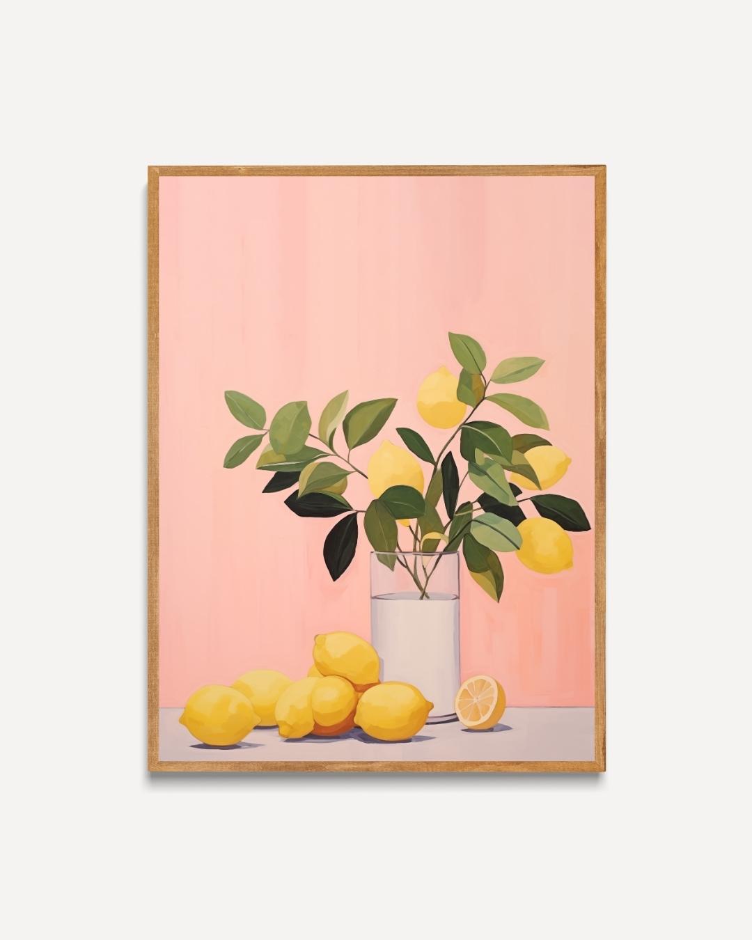 Lemon Tree Poster – portret poster als wanddecoratie