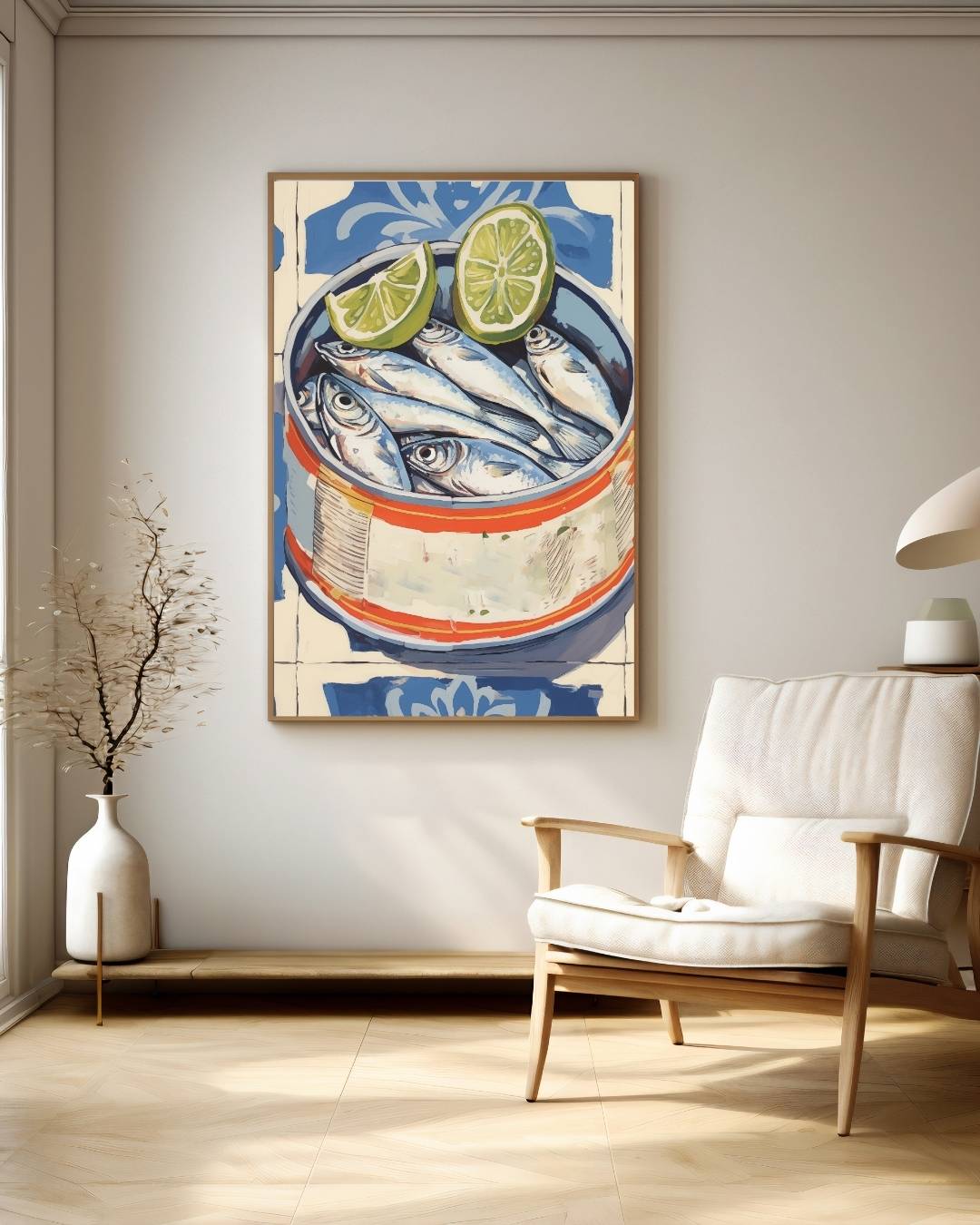 Sardines en limoen Poster – staande poster voor modern interieur