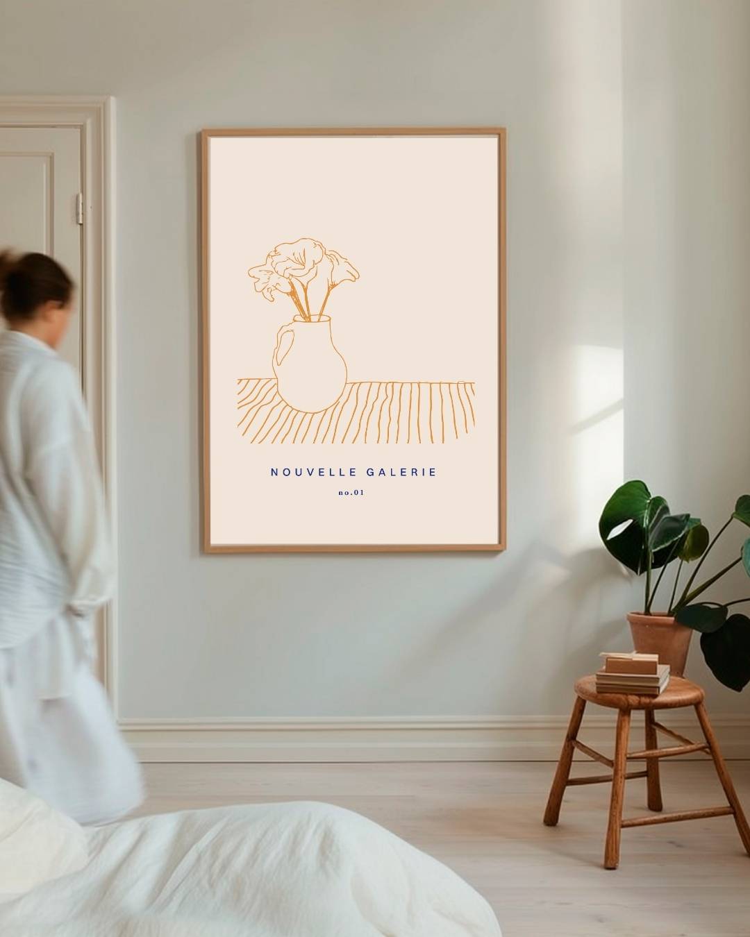 Vaas met bloemen Poster – staande poster voor modern interieur